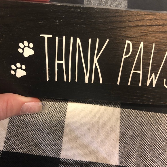 Think Pawsitive Cat wood sign - Picture 5 of 5